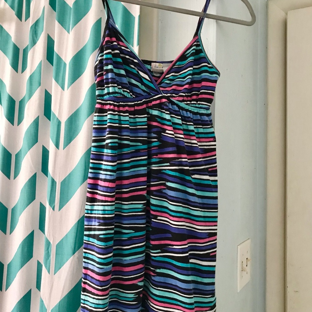 Y2K Billabong Striped Babydoll Mini Dress - Picture 4 of 7
